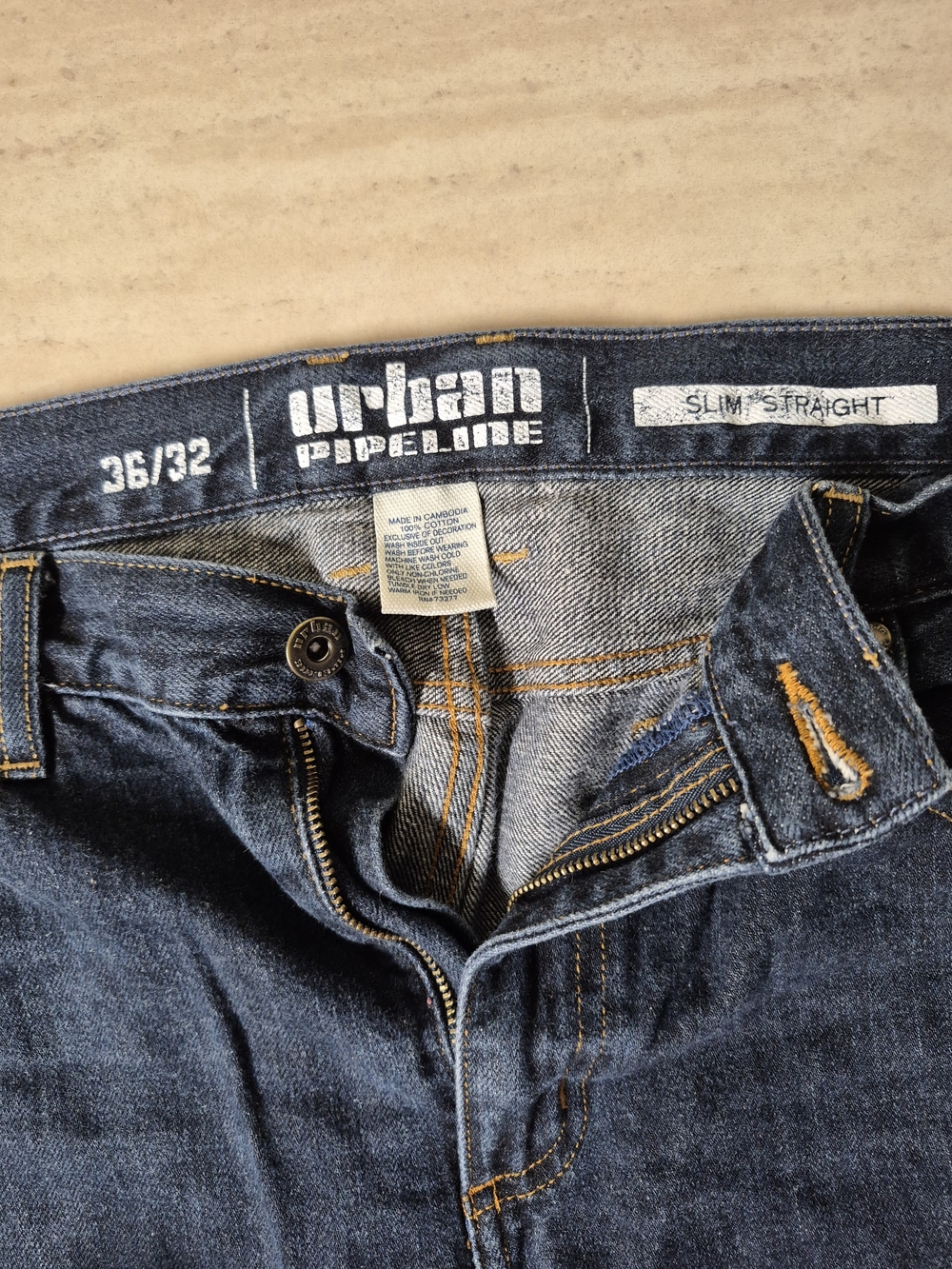 Urban Pipeline Slim Straight Men’s Jeans - Dark Blue (36x32)